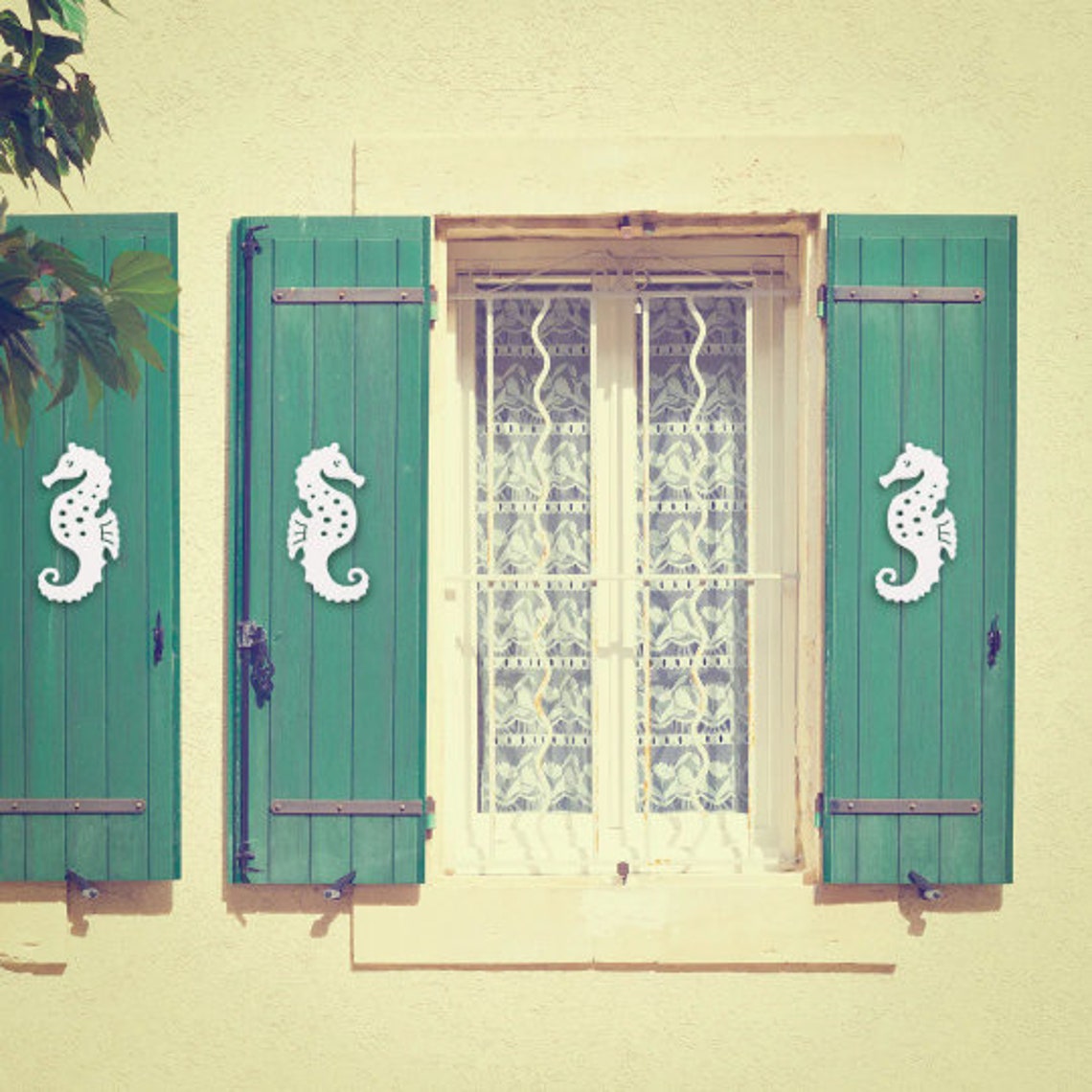 Shutter Embellishments Seahorse Wall Art X3 Pieces Small Etsy
