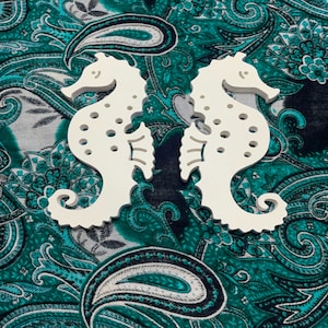 Shutter Embellishments -  - Seahorse Wall Art Small approx 8X5, Custom, Outdoor Decor, Coastal, Tropical, Ships Free to Mainland USA