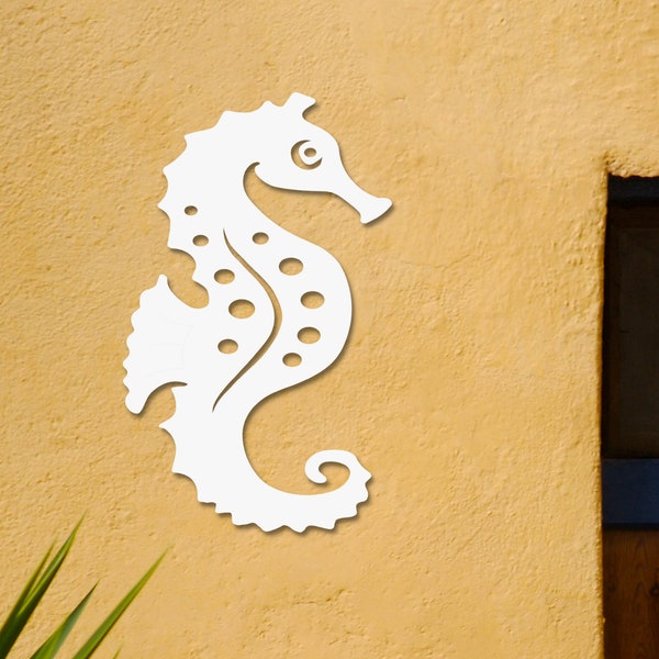 Wall Art, Seahorse, Tropical, Outdoor Decor, Housewarming Gift, Custom, Coastal, Nautical, PVC Wall Art, Long Lasting