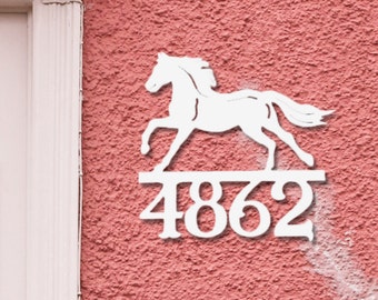 Address Sign, Horse,  Address Plaque, Address Sign, Custom, Personalized Sign, Housewarming Gift, Coastal, Outdoor Decor