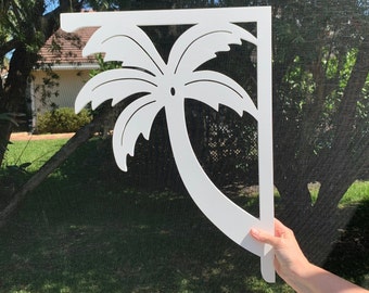 Custom Listing for madcdi1 - 4 Large Palm Tree & 2 Large Seahorse mailbox brackets (see listing photos)  - includes shipping to USA