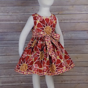 Fall Dress, Girl, Toddler, Thanksgiving Dress, Baby, Autumn Dress, School, Outfit, Orange, Brown, Handmade, Cotton Boutique Sleeveless Twirl