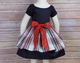 Plaid / Black Christmas Dress - Etsy
