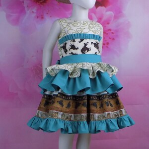 Girls, Rodeo Dress, Cowgirl Dress, Western Wear, Horse, Cowboy, Country, Outfit, Pageant, OOC, Boots, Hats, Horseshoe, Texan Day, Texas, Set