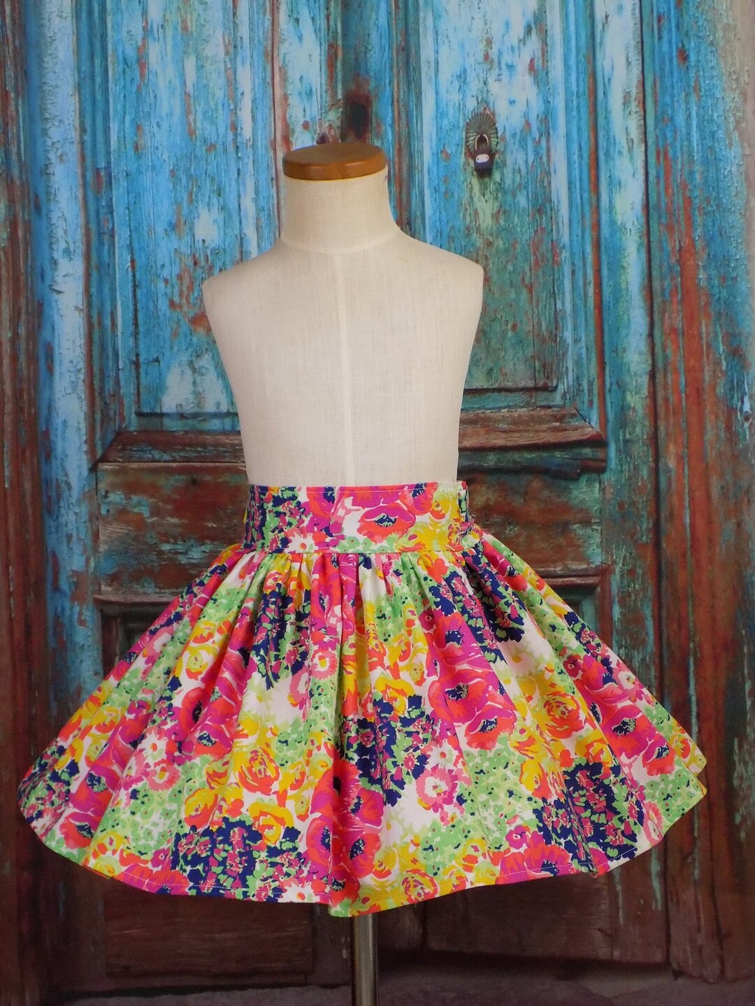 Girls, Floral Skirt, Sash, Twirl Skirt, Toddler, Boutique, Flowers  