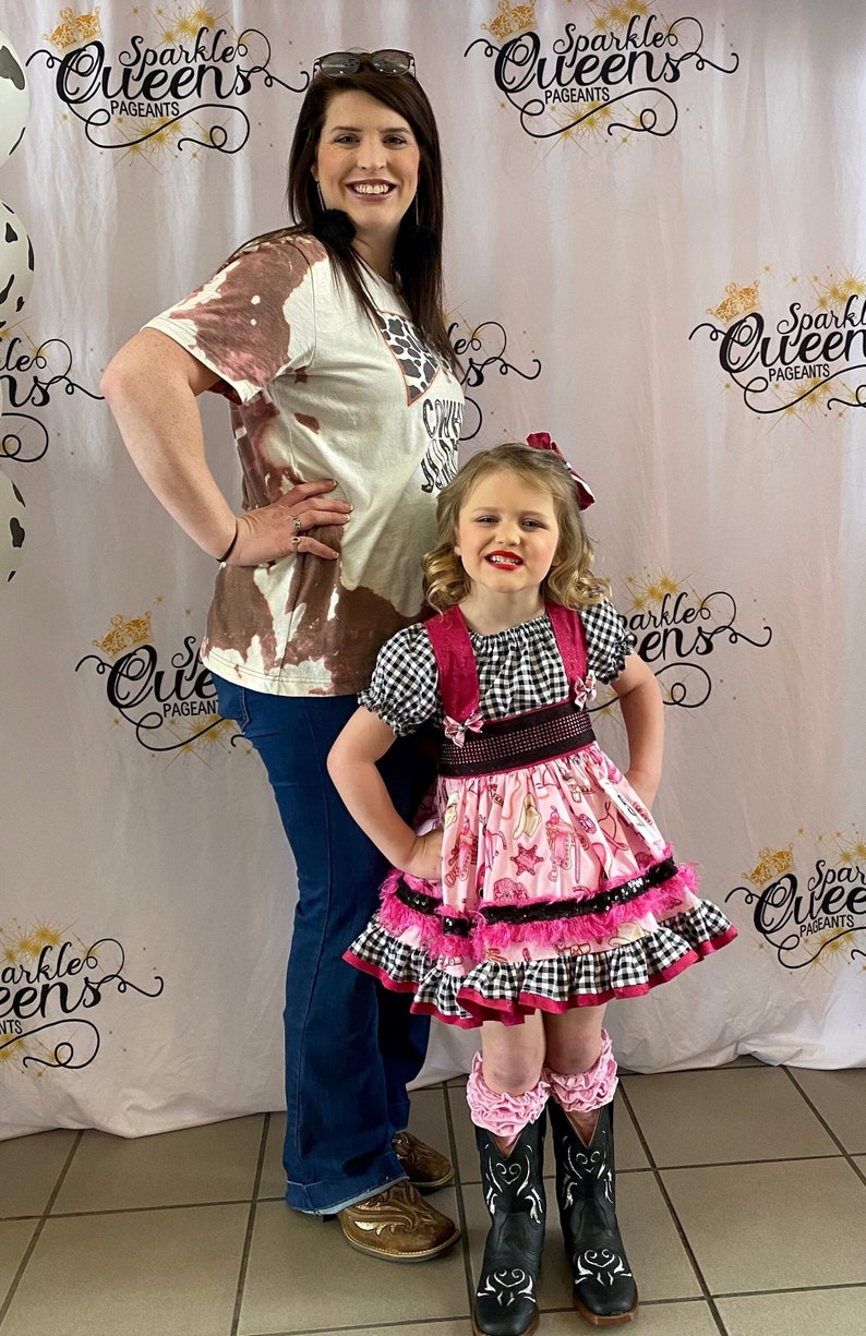 Sparkle Cowgirl Theme Wear, Rodeo, Pageant OOC, Pink Cow Girl, Gingham ...