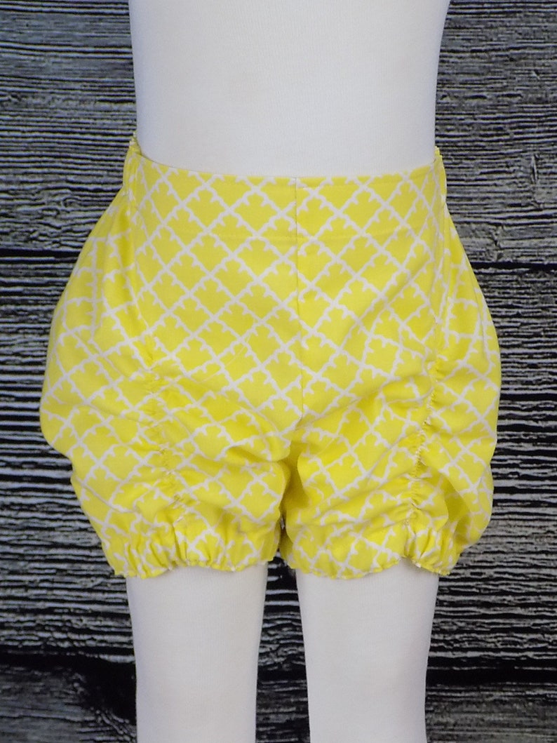 Girl Bubble Shorts Summer Short Yellow Shorts Toddler Etsy