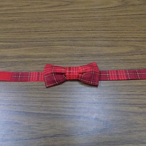 Red, Plaid, Christmas Vest, Bow Tie, Boys, Matching Outfit, Brother Sister Set, Clothes, Sibling Set, Girl Dress, Toddler, Tween, Made Match image 3