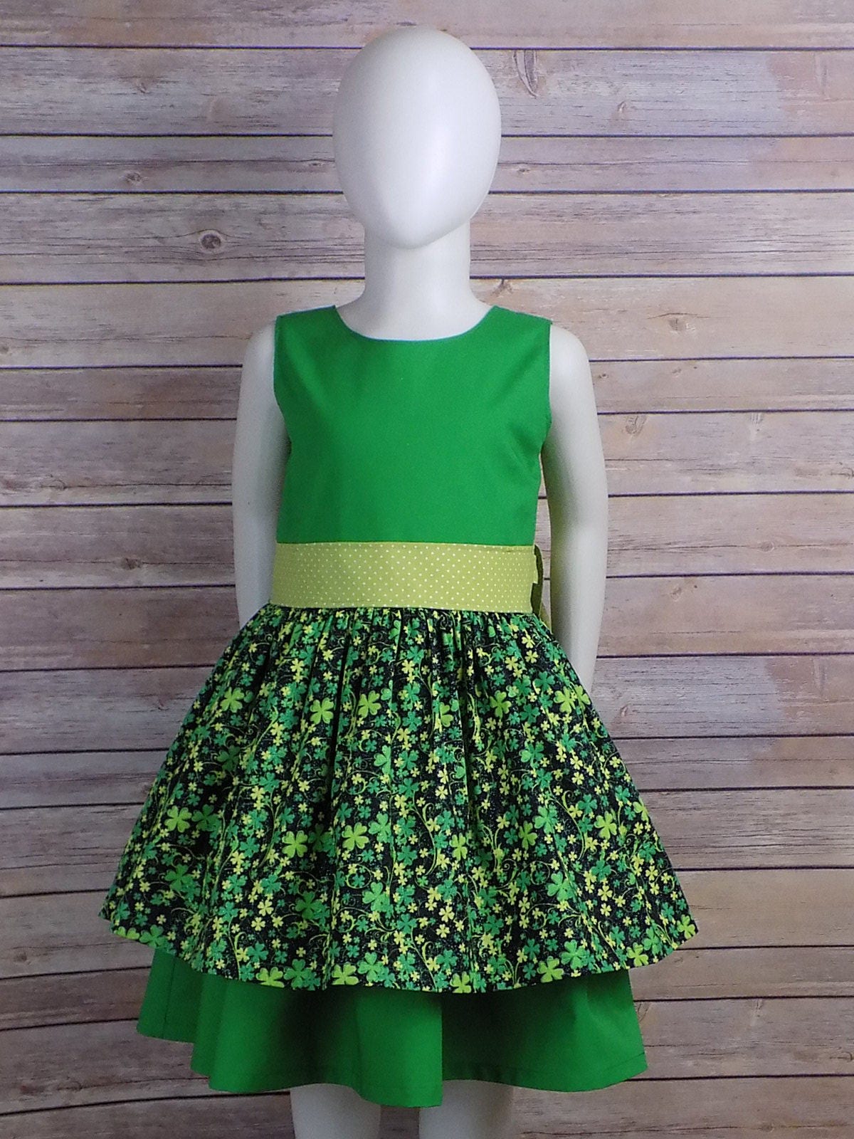 Girls Shamrock Dress, St Patricks Day Dress, Patty, Green, Toddler, Parade, Clover, School, Teen, Lucky Irish, Outfit, Brother Sister, Set