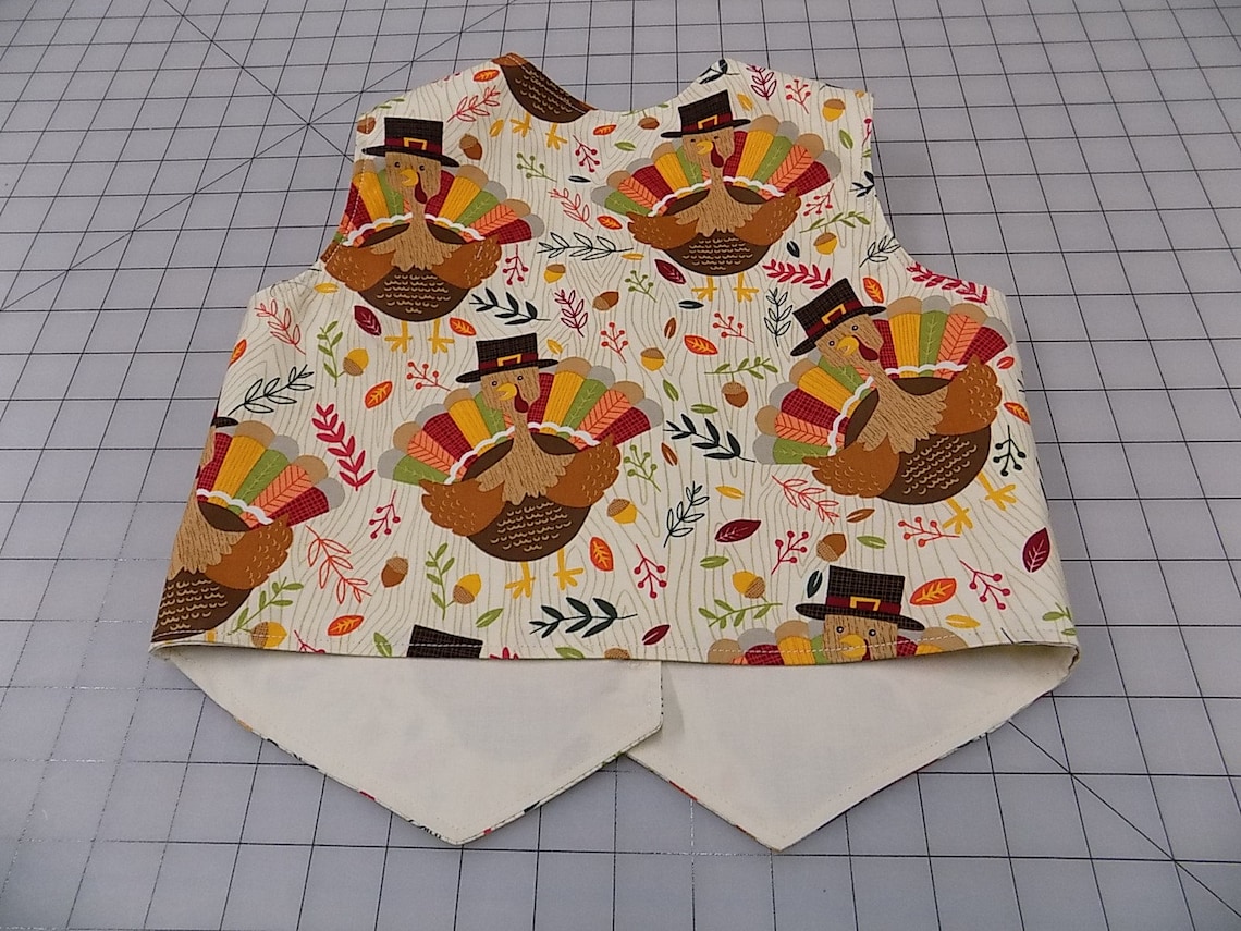 Boys Thanksgiving Vest Turkey Vest Fall Holiday Vest Etsy