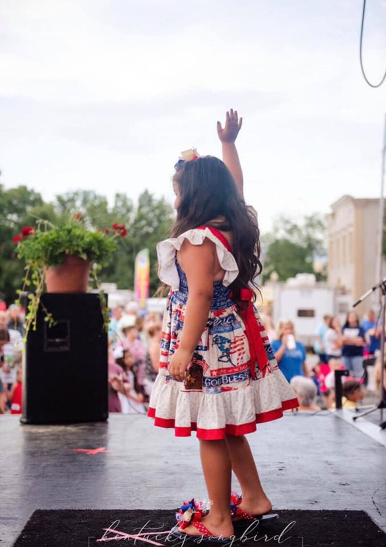 red white and blue pageant