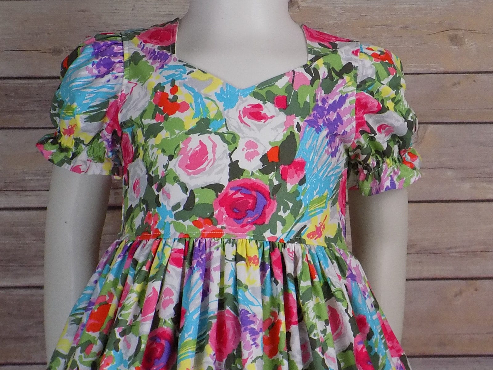 Easter Spring girls egg floral Bow Back Tutu Dress
