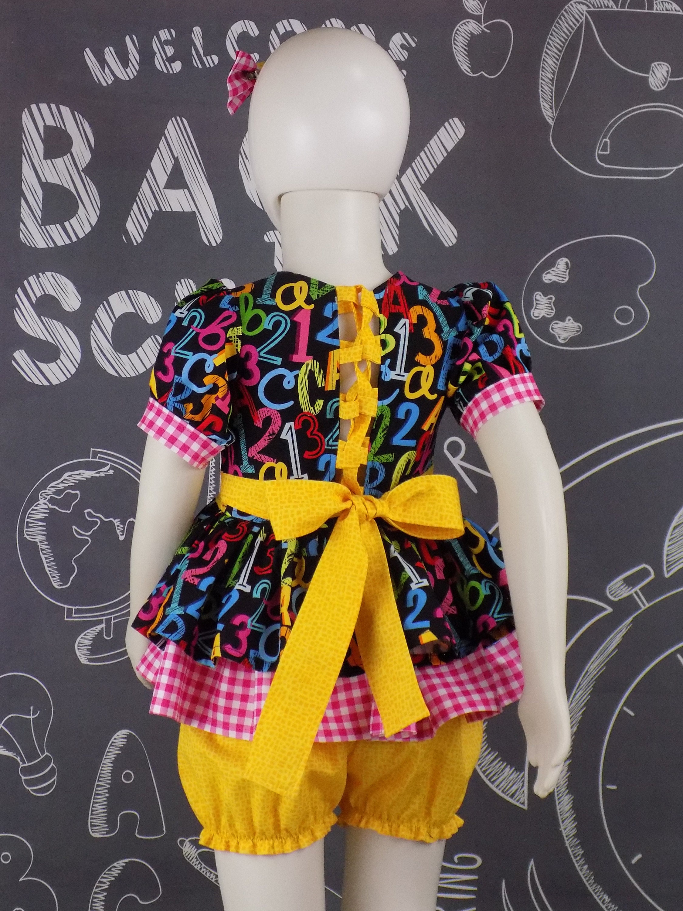 ABC 123 Back to School Casual Wear Set, School Pageant Outfit, Toddler ...
