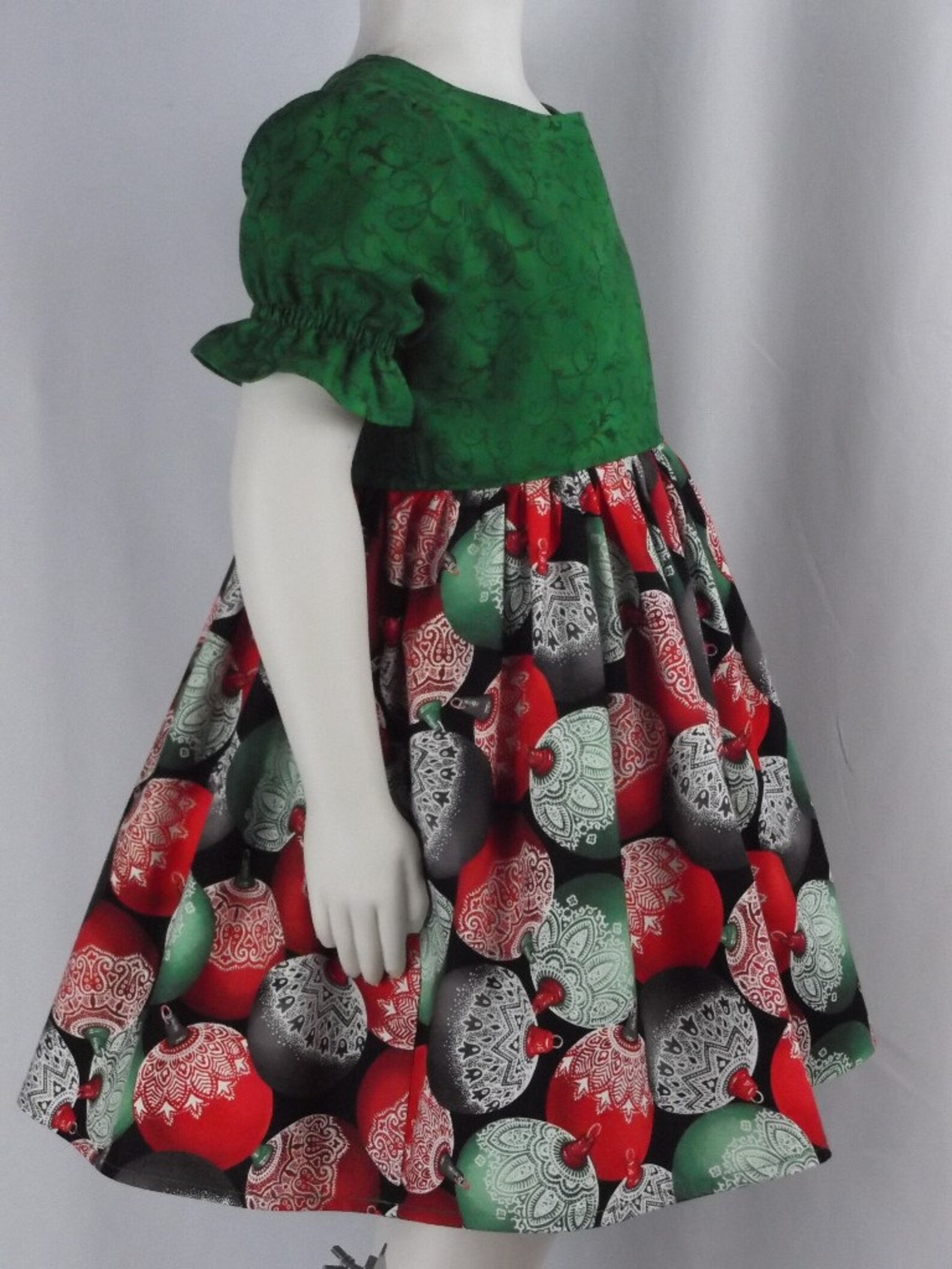 Girl Christmas Dress Toddler Holiday Dress Baby Green Etsy