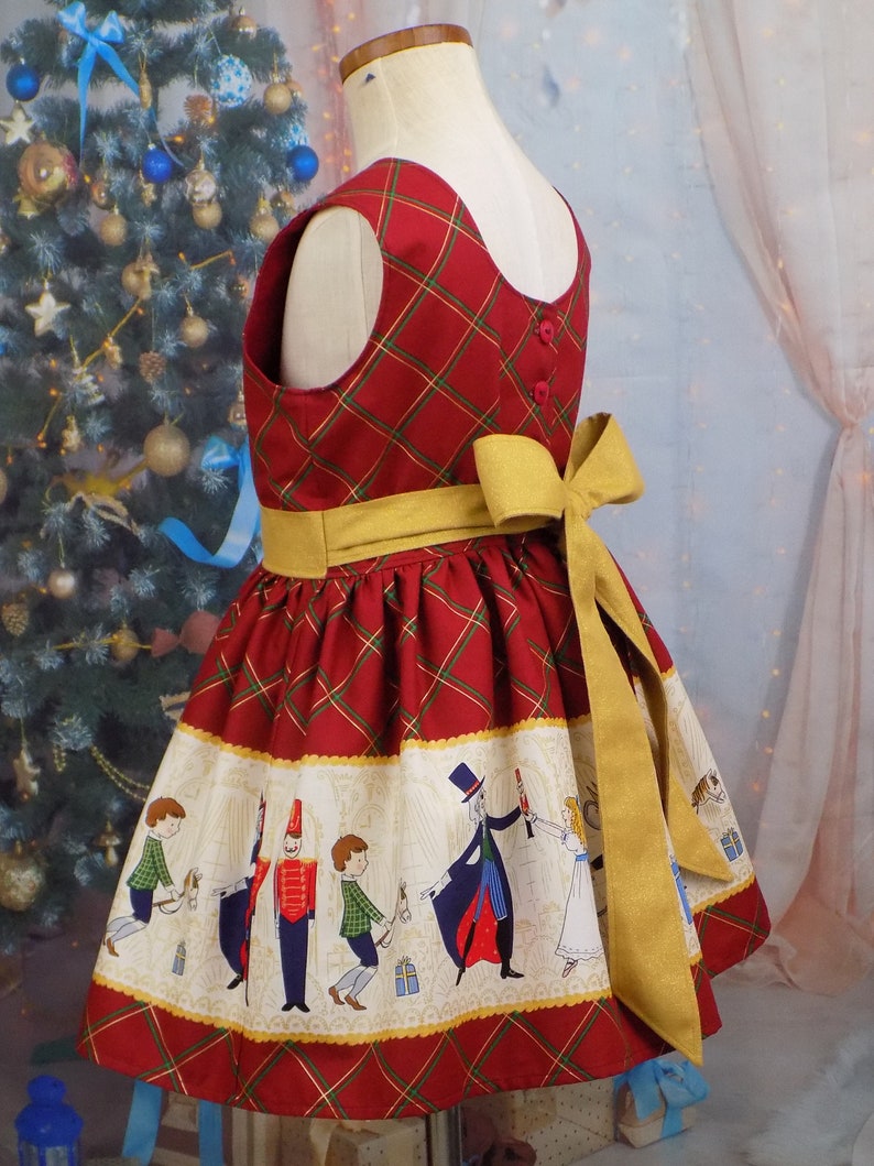 Girls Plaid Nutcracker Dress Christmas Dress Hunter Green Etsy