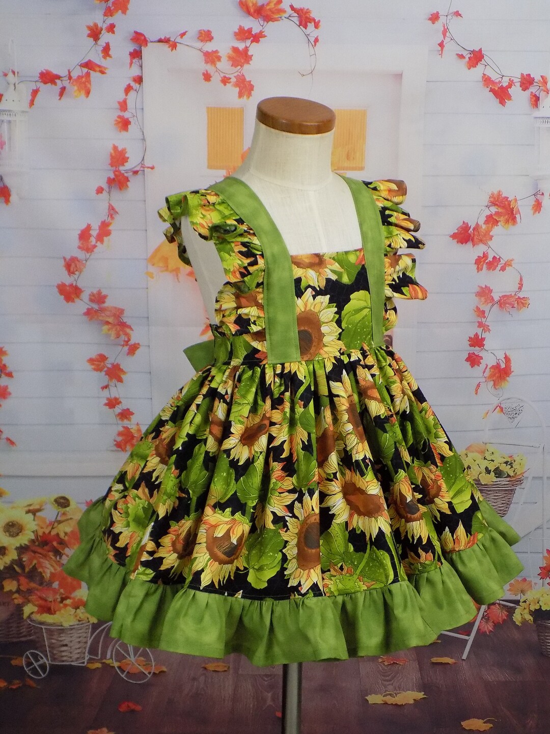 Girls Sunflower Holiday Frock