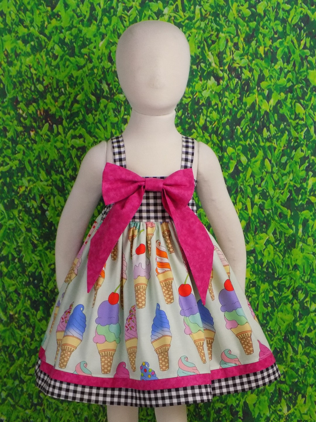 ice cream dress 5t Baby And Toddler Girls Short Flutter Sleeve Ice Cream Print Knit Babydoll Dress - PINK