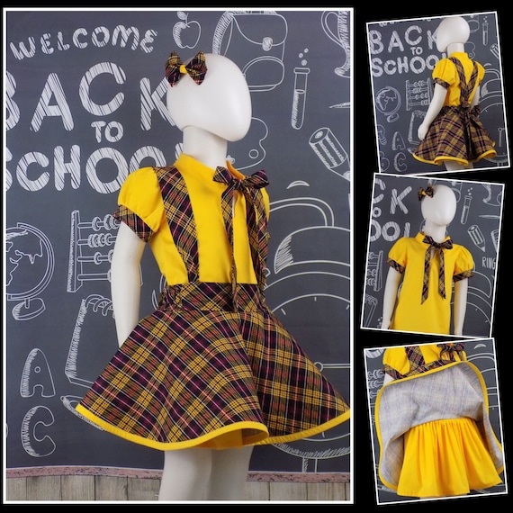 Back to School Outfit Pageant School Wear OOC Suspender - Etsy