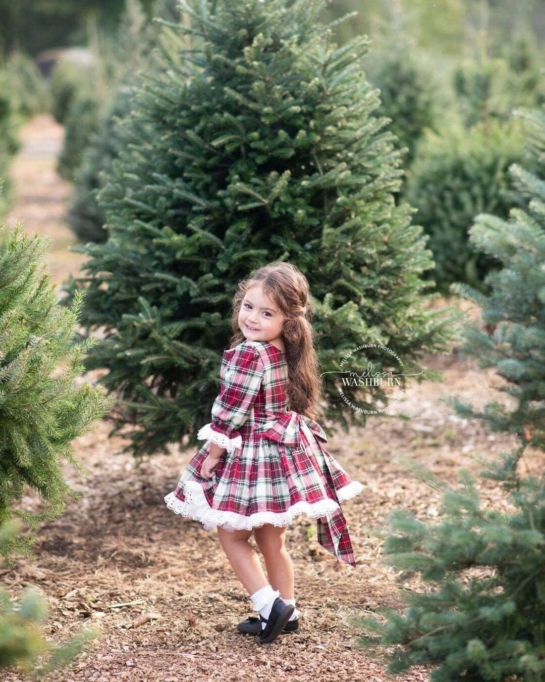 rustic christmas dresses Girls Plaid Dress Vintage Christmas Dress, Christmas Pageant, OOC, Vintage Style Dress, Pettiskirt, Eyelet Lace, Trim, Party, Toddler, Bow
