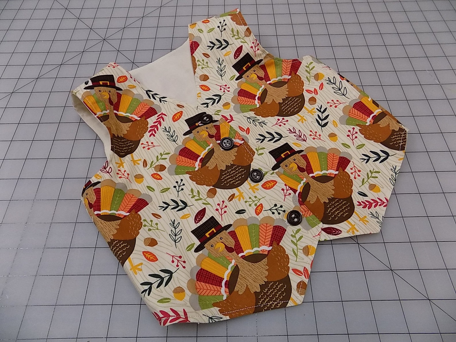 Boys Thanksgiving Vest Turkey Vest Fall Holiday Vest Etsy