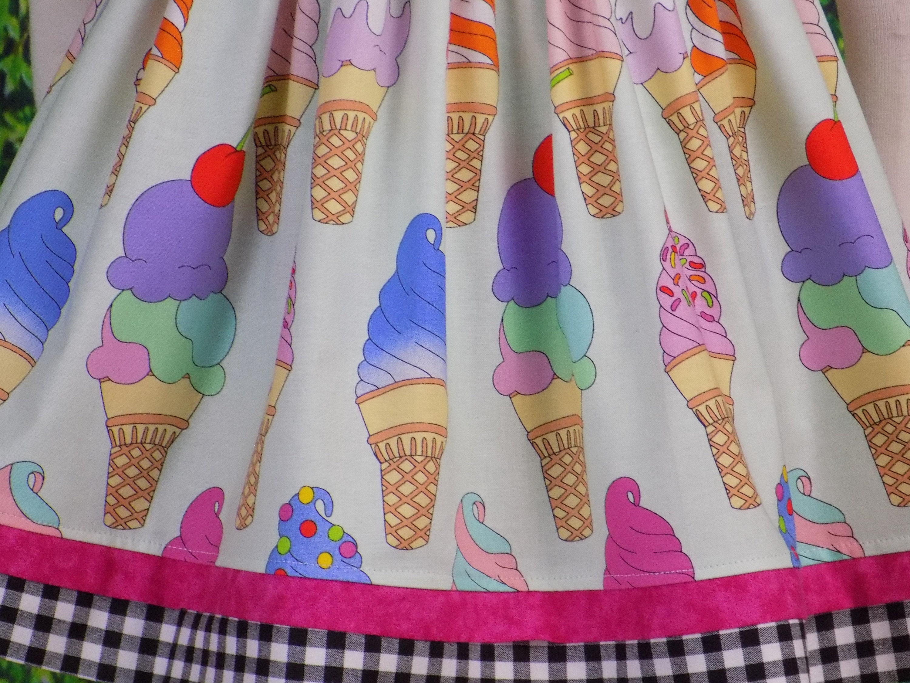 white christmas dresses Cheery Rainbow Ice Cream Costume for Girls main image 1