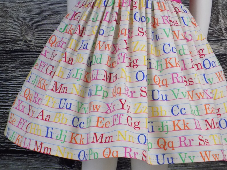 Girls, ABC, School Dress, Outfit, Back to School, Alphabet, Clothing ...