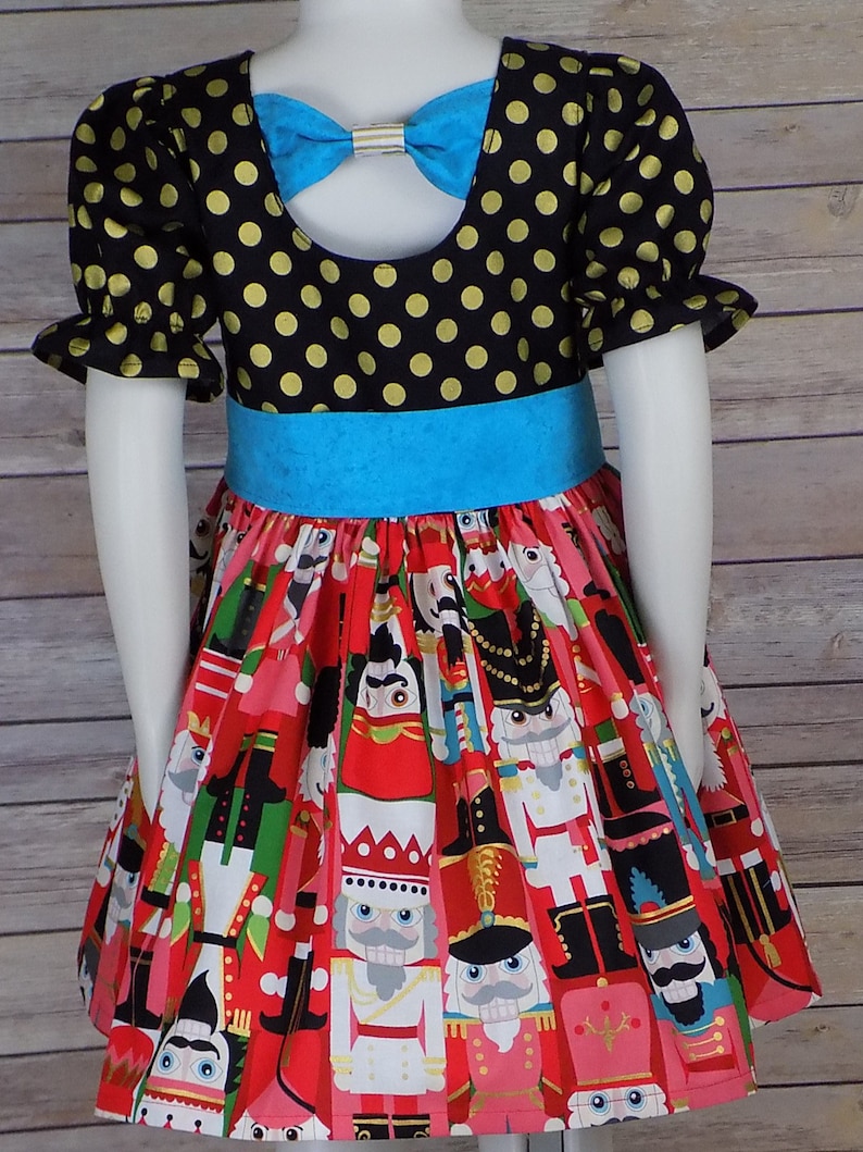 Nutcracker Dress Girls Fancy Christmas Dress Black Gold Etsy