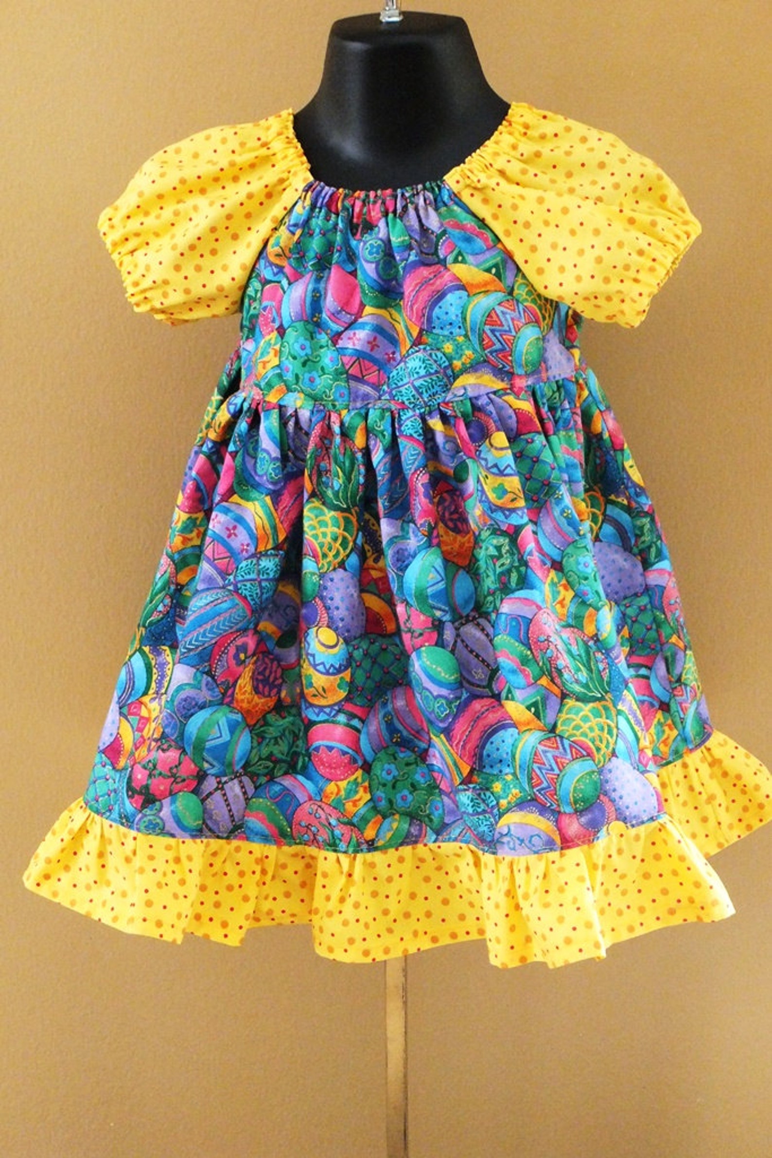 Baby Easter Dress Girls Eggs Bunny Spring Infant | Etsy