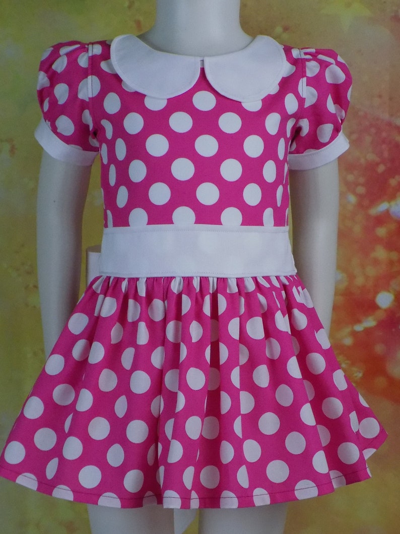 Girls Flower & Polka Dot Dress main image 1