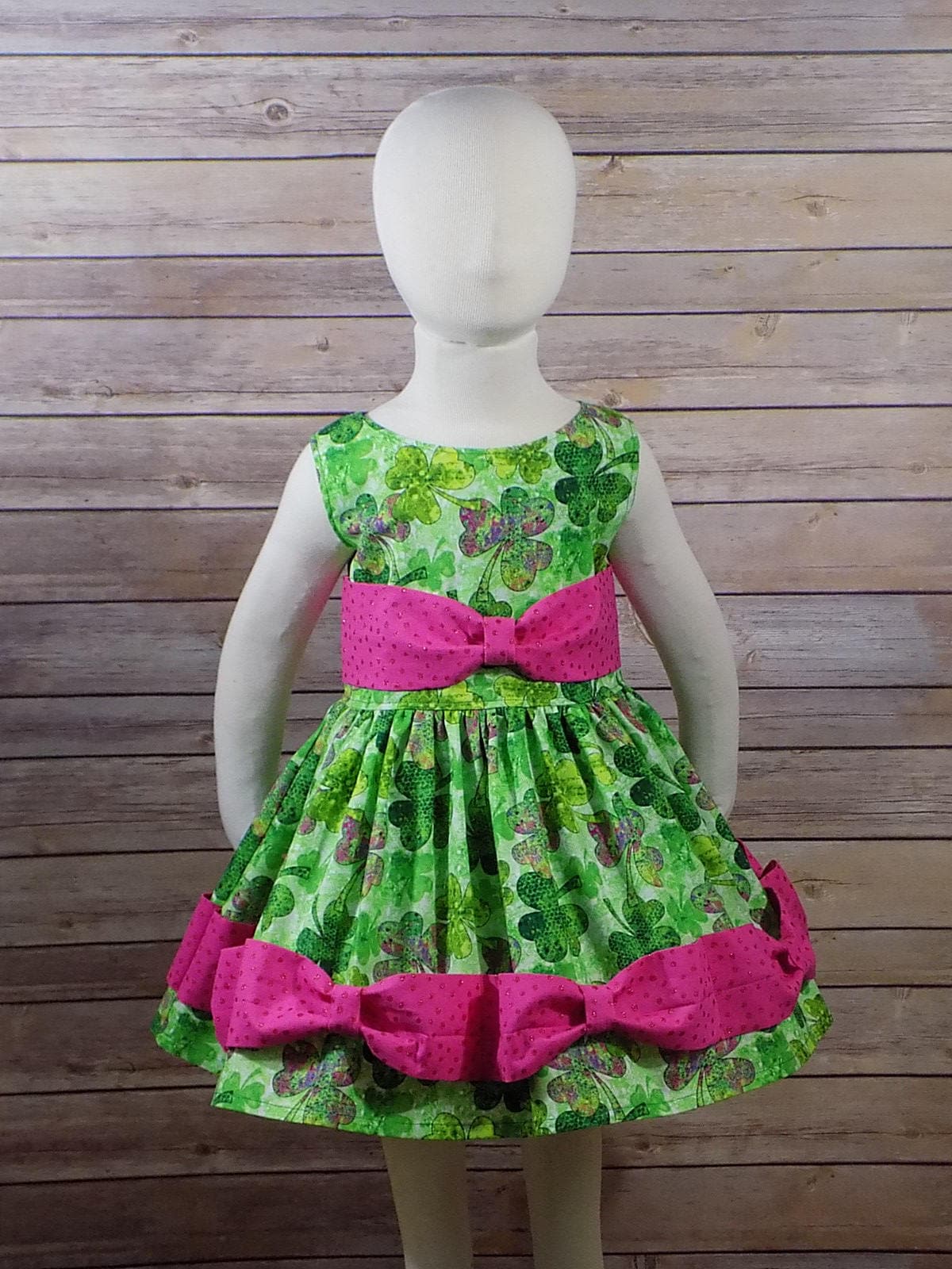 St Patricks Day Dress, Girl, Shamrock, Patty, Green, Pink, Toddler, Parade, Clover, School, Teen, Lucky Irish, Size 2T 3T 4T 5T 6 7 8 10 12 St Patricks Day Dress, Girl, Shamrock, Patty, Green, Pink, Toddler, Parade, Clover, School, Teen, Lucky Irish, Size 2T 3T 4T 5T 6 7 8 10 12