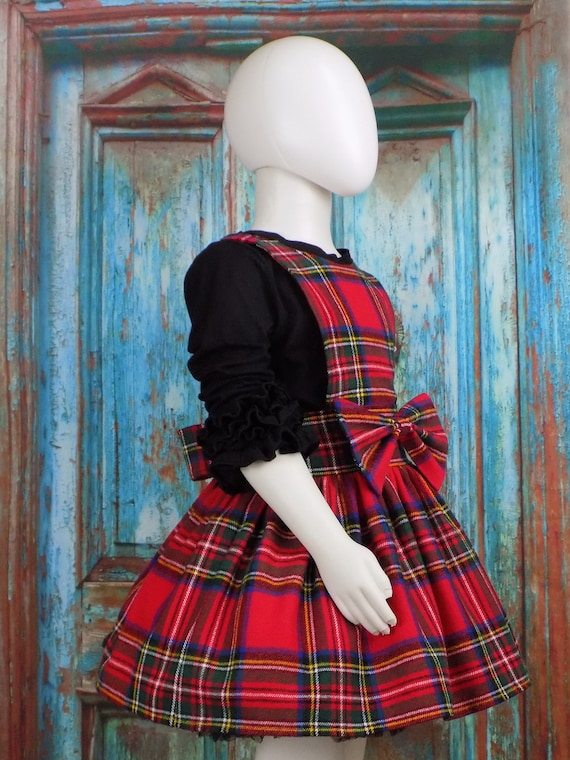 Plaid jumper skirt cheap