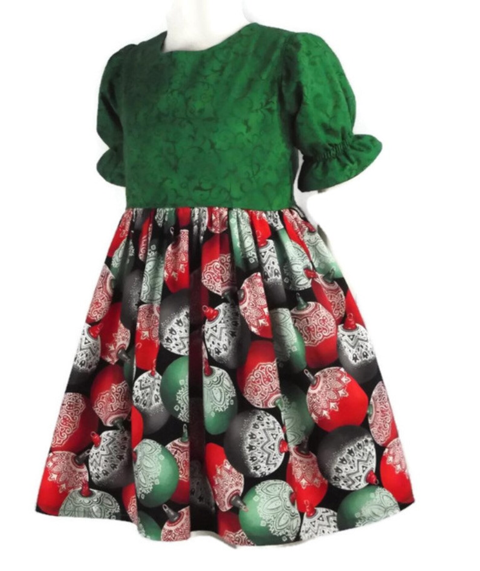 Girl Christmas Dress Toddler Holiday Dress Baby Green - Etsy