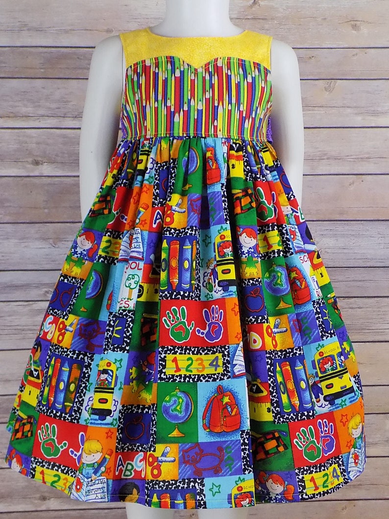 Back to School Dress First Day of School Dress Girls Back Etsy