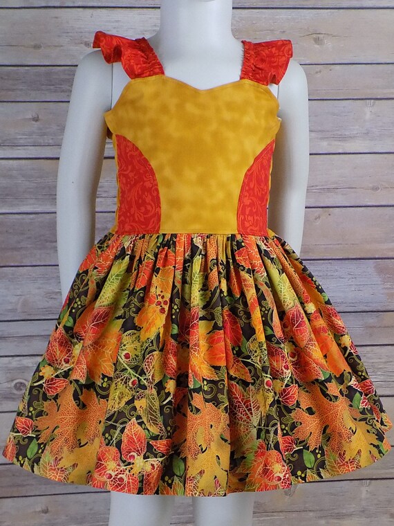 Autumn orange deals dress