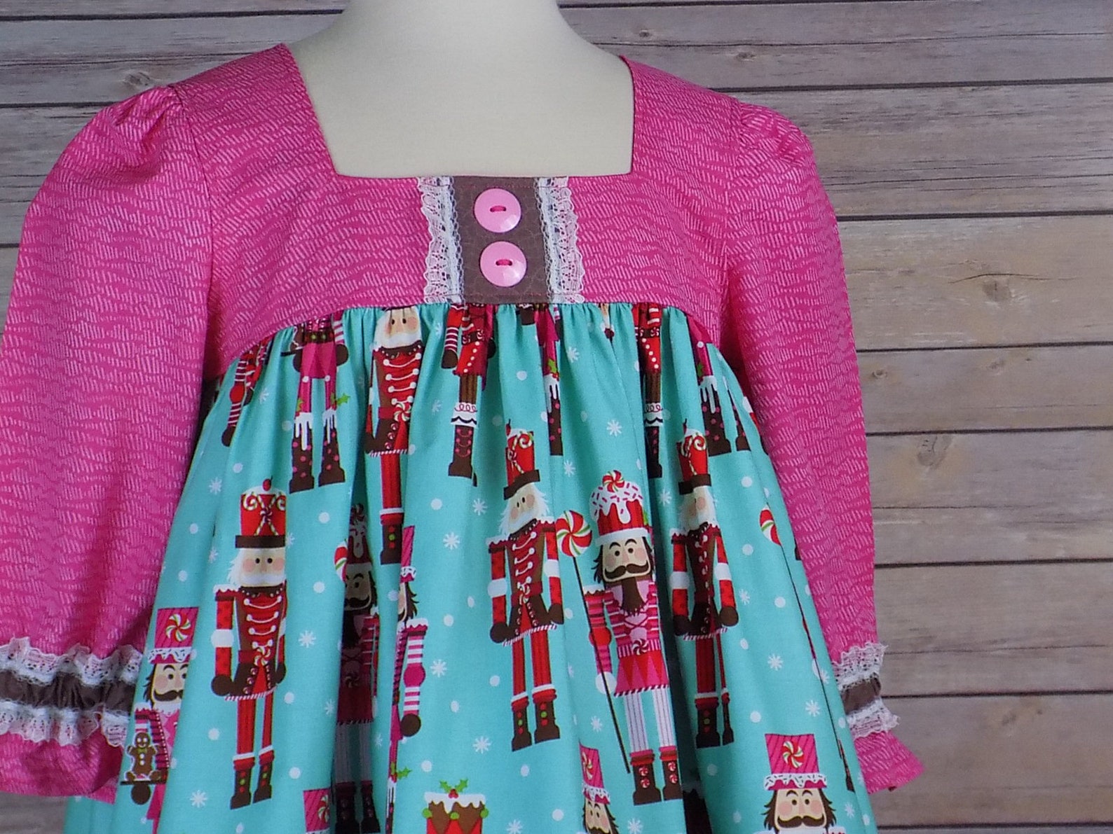 Nutcracker Dress Girls Christmas Dress Pink Mint Teal Etsy
