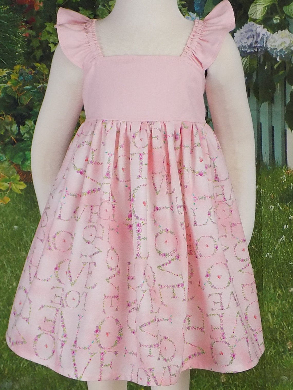 Pink Easter Dress Spring Dress Valentines Day Toddler Etsy