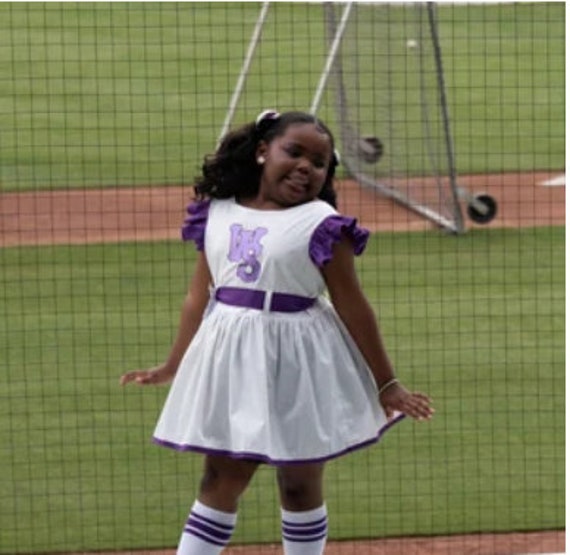 fitted lace wedding dress Purple Game Day Short Sleeve Tiered Dress