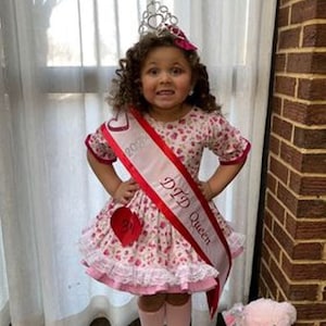 Pink Pageant Dress, Pink Pageant Wear, Pink OOC, Valentine Pageant Dress, Easter Pageant, Easter Dress, Girl Pink Dress, Adjustable, Corset