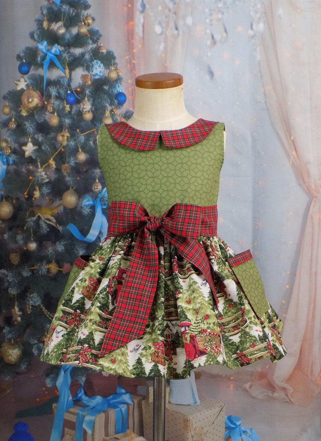 christmas truck dress Girls, Dress, Red Dress, Winter Dress, Red, Green, Pockets, Collar, Clothing, Boutique, Sleeveless, Sash, Toddler, Teen, Big White House Tours and