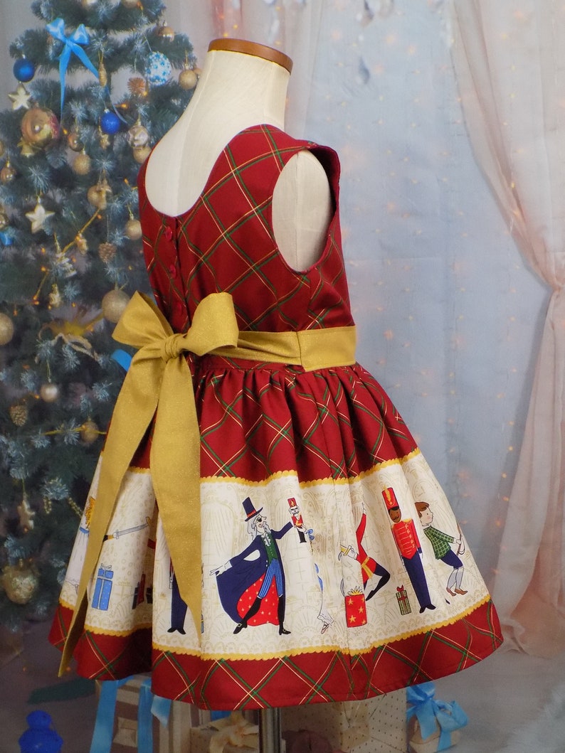 Girls Plaid Nutcracker Dress Christmas Dress Hunter Green Etsy