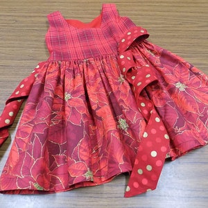 Red, Plaid, Christmas Vest, Bow Tie, Boys, Matching Outfit, Brother Sister Set, Clothes, Sibling Set, Girl Dress, Toddler, Tween, Made Match image 5