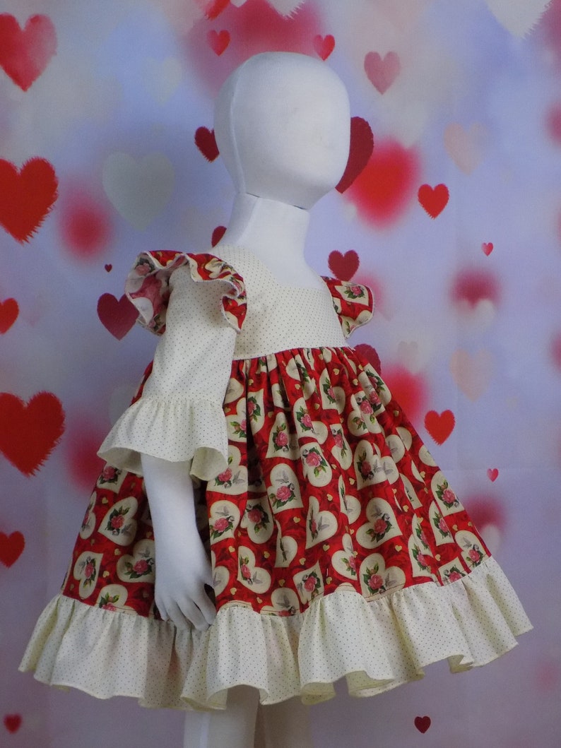 Heart Dress for Baby Girl Girl Valentine Dress Girl Heart Etsy