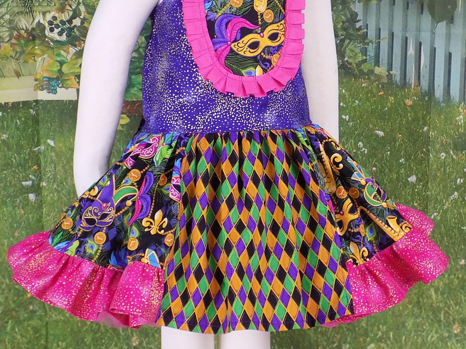 green emerald velvet dress Mardi Gras Dress for Womens Party Fleur De Lis Purple Green Gold Bead  Carnival Feitival Outfit Dress S at Amazon Women's Clothing store
