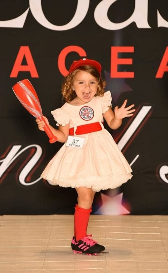 Cute Dress for Baseball Baseball Outfit Red Sox Girls Red 