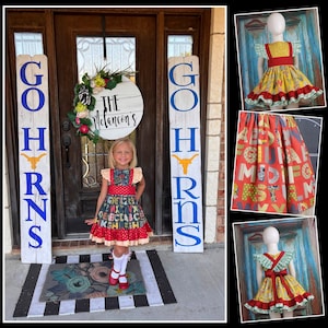Back to School Dress, School, Pageant Wear, OOC, First Day of School, Girl, Back to School Outfit, ABC, Alphabet, Kindergarten, Pre, Yellow
