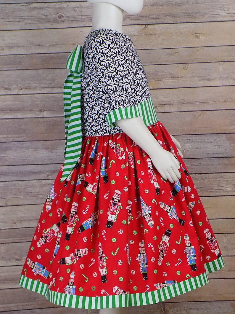 Girls Nutcracker Dress Christmas Dress Toddler Holiday Etsy