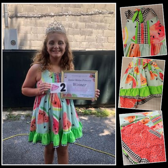 Watermelon top pageant outfit