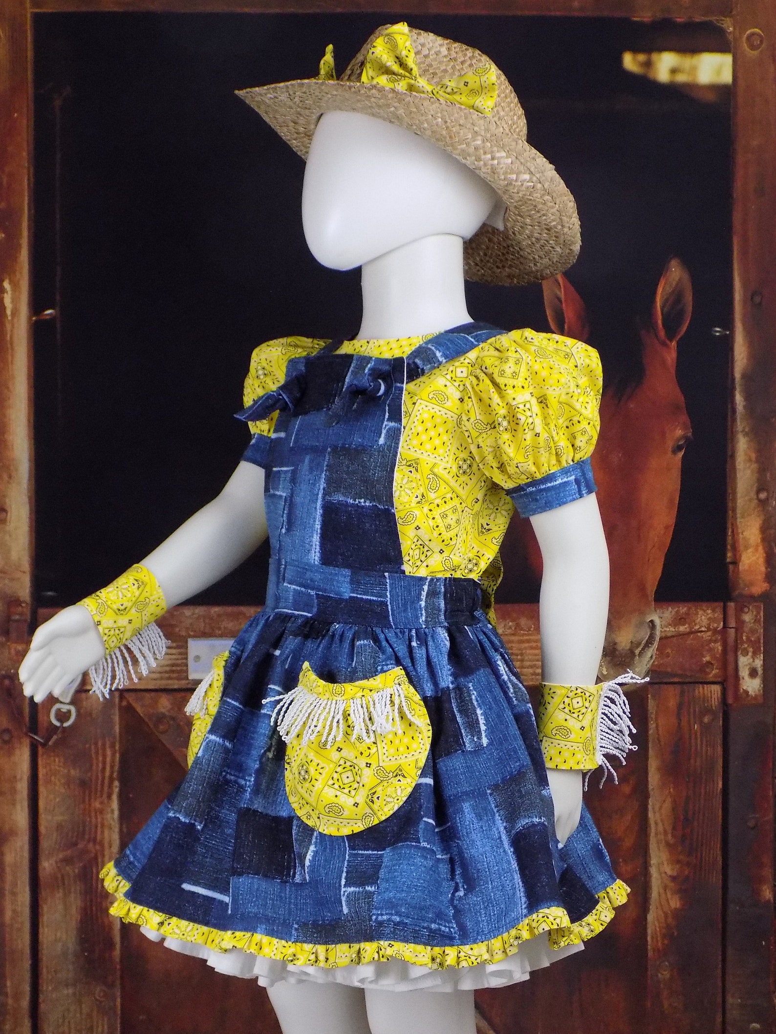 Western Wear Pageant Routine Western Pageant Outfit, Girl Western Dress, Country, Pageant, Denim ...