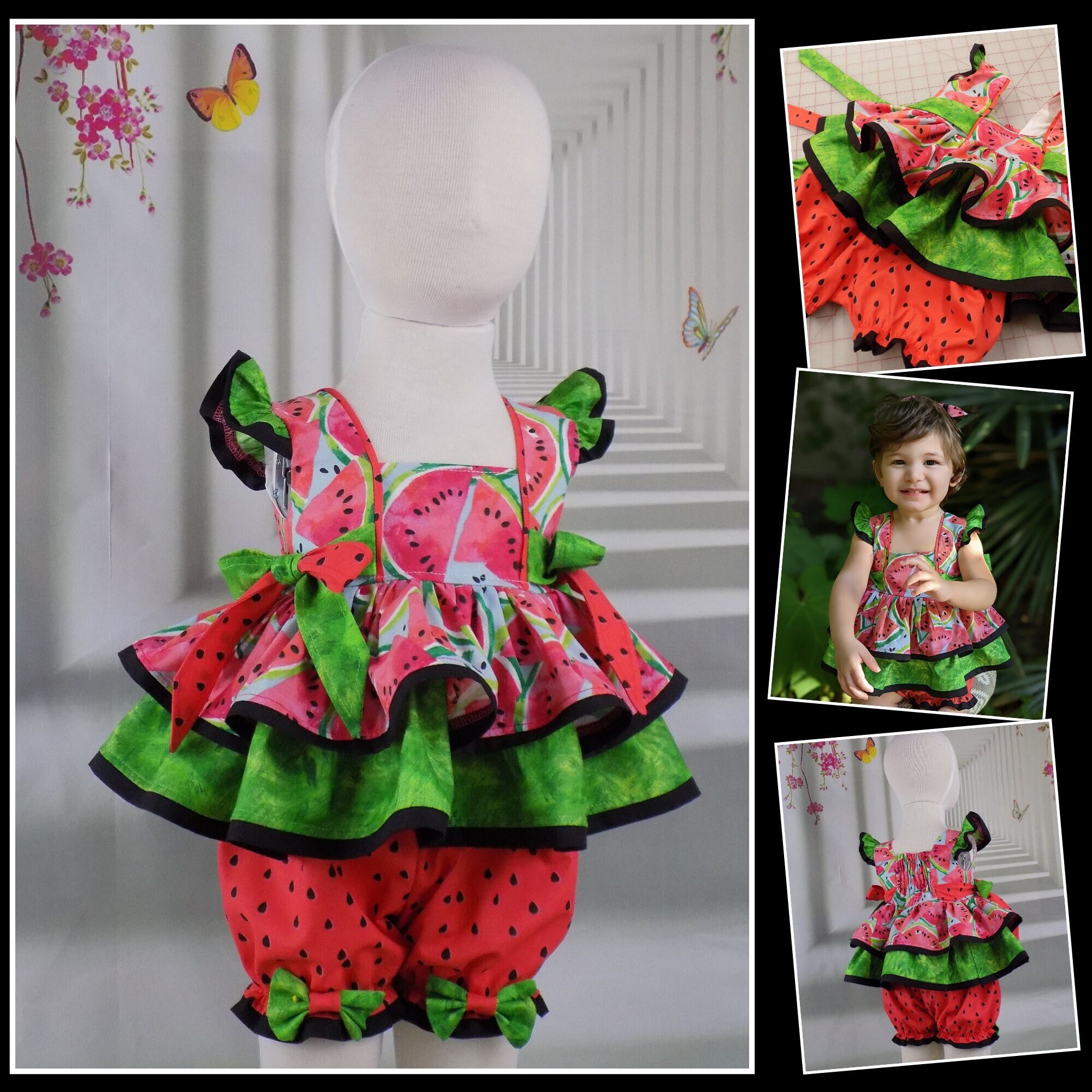 Girls Watermelon Outfit Watermelon Pageant Birthday Party