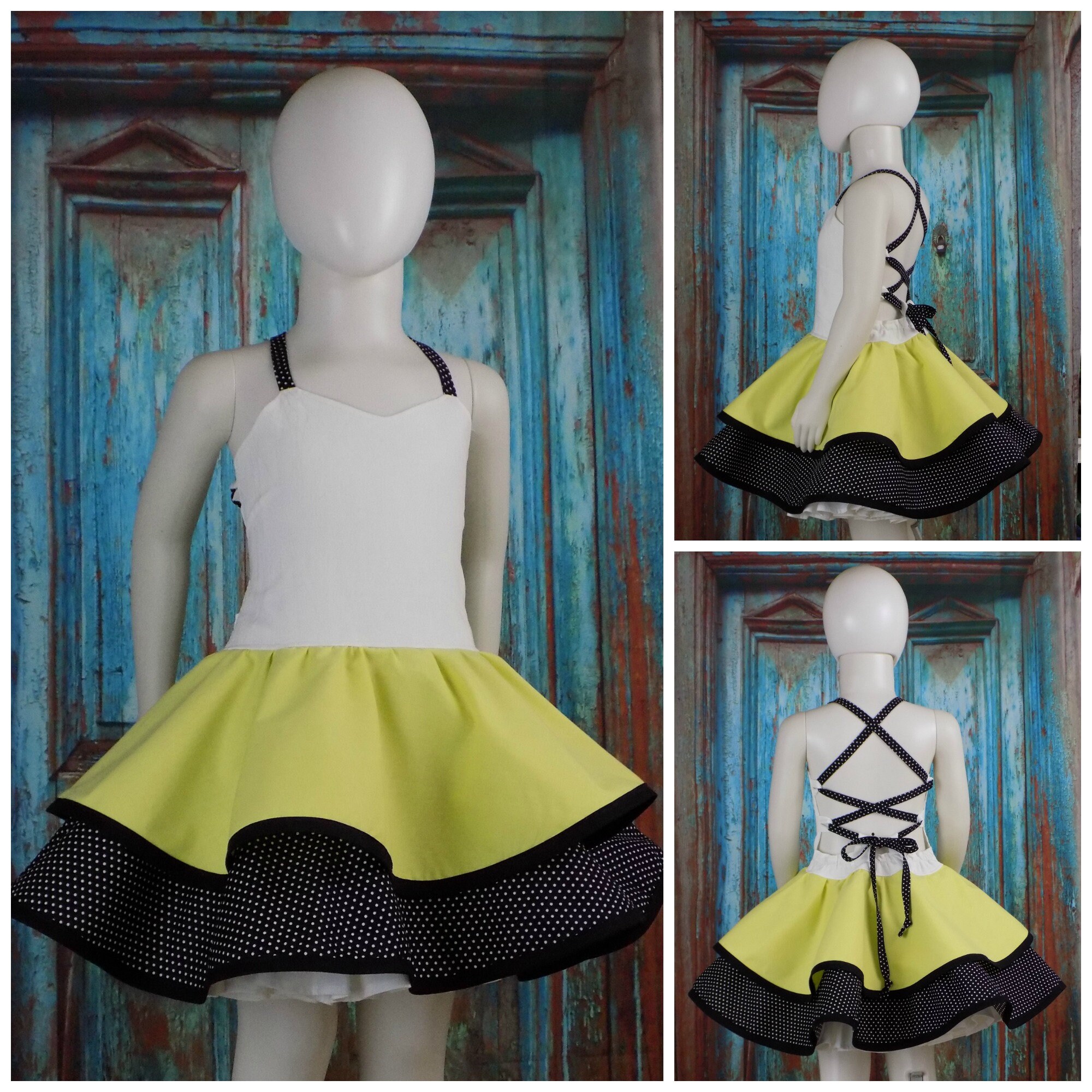 Bee Dress, Pageant, OOC, Halter Dress, Open Back, Adjustable